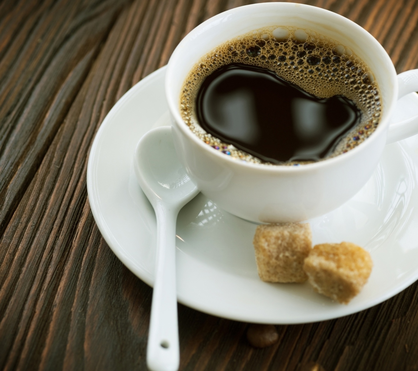 Coffee with refined sugar wallpaper 1440x1280