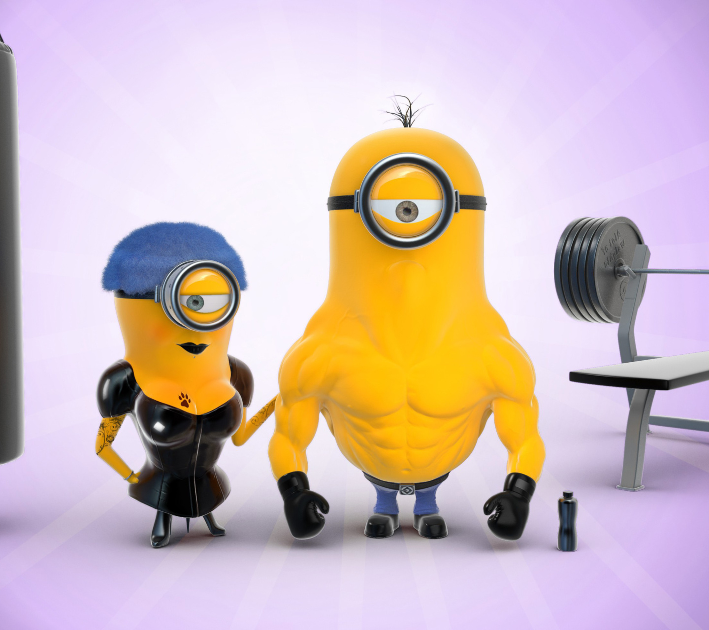 Обои Despicable Me 2 in Gym 1440x1280
