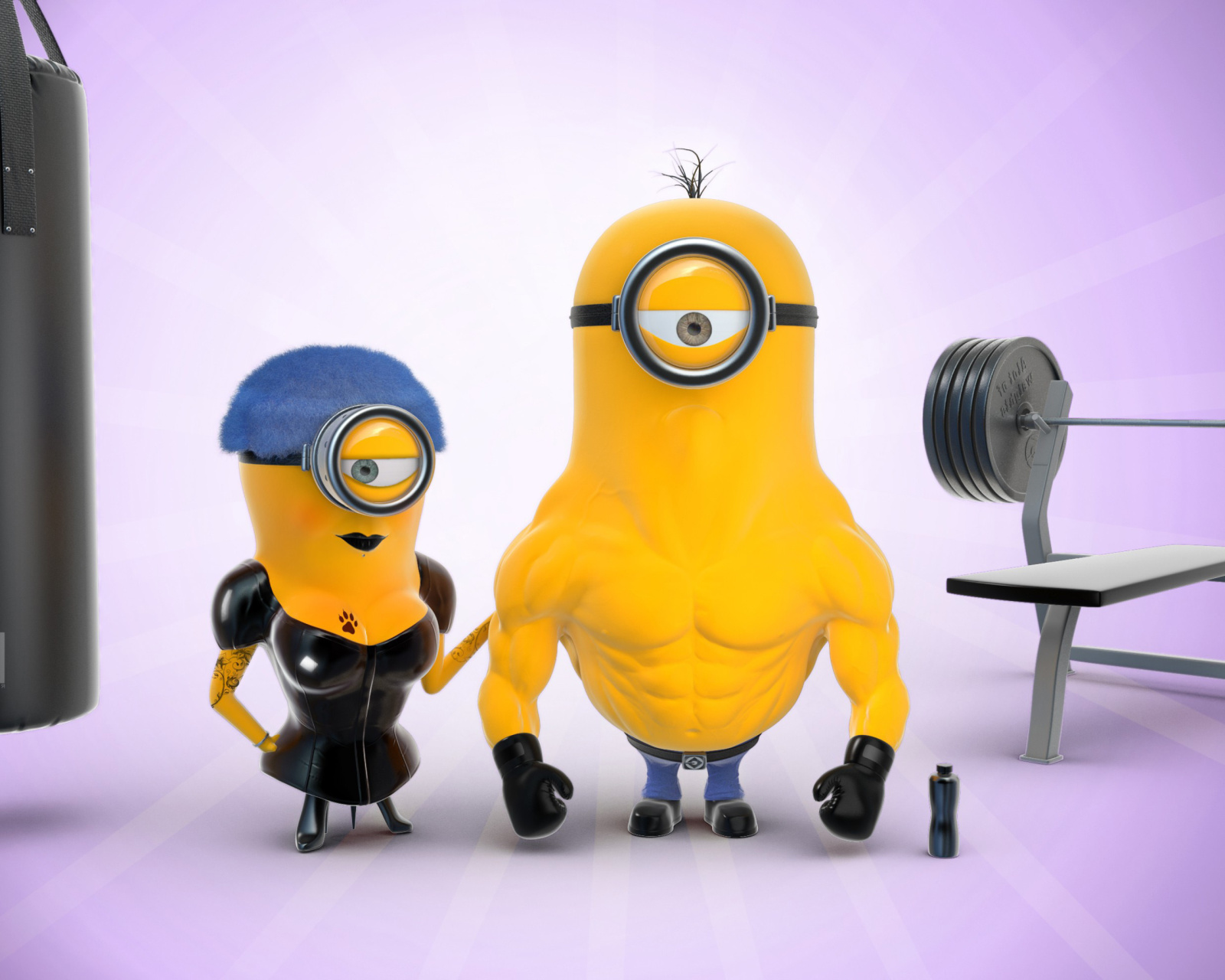 Обои Despicable Me 2 in Gym 1600x1280