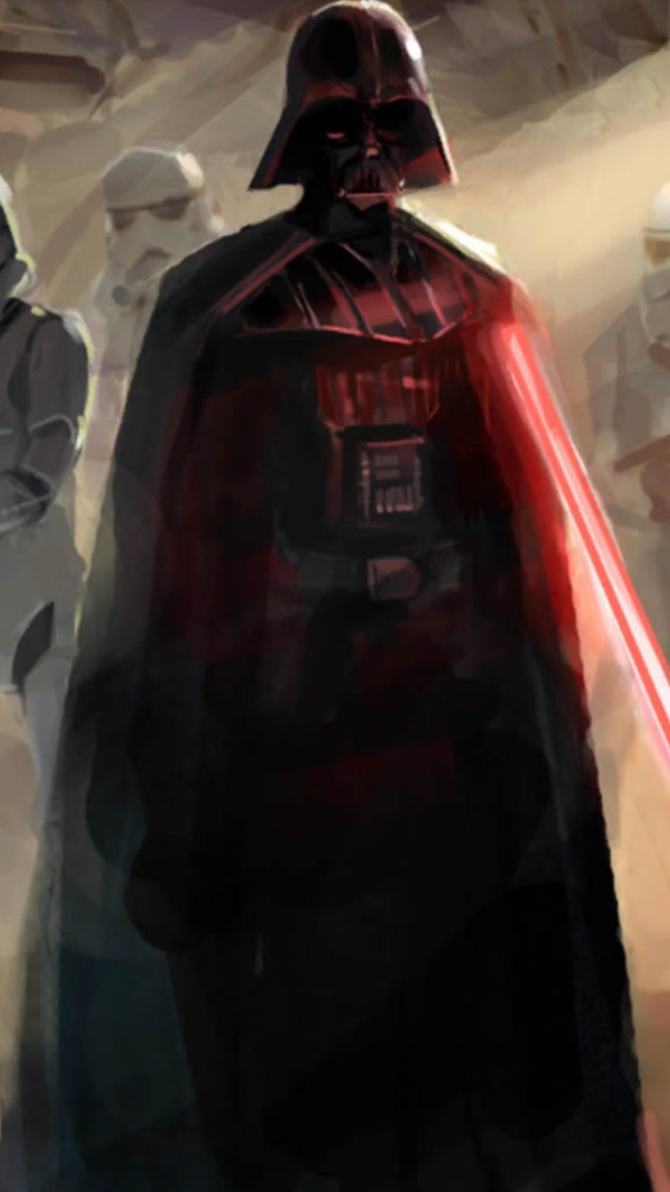 Fondo de pantalla Star Wars Darth Vader 750x1334