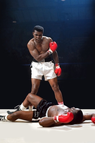 Das Mohammed Ali Legendary Boxer Wallpaper 320x480