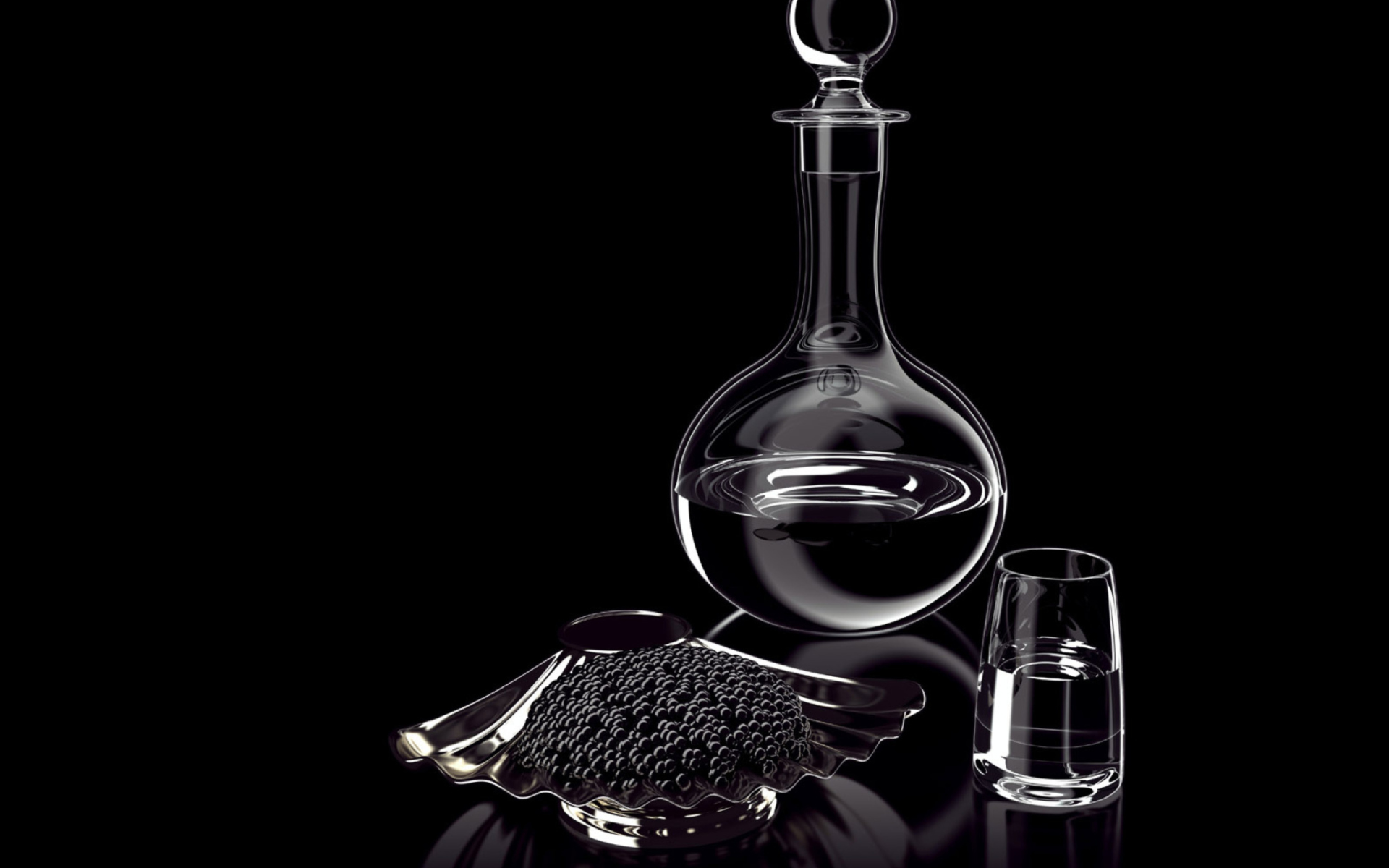 Fondo de pantalla Caviar And Vodka 1920x1200