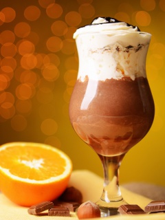Chocolate cocktail wallpaper 240x320