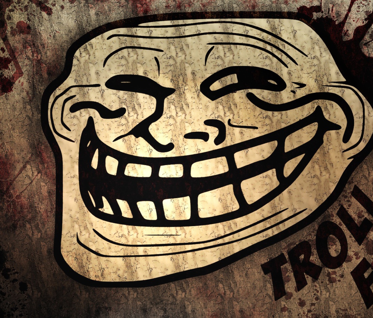 Das Troll Face Wallpaper 1200x1024