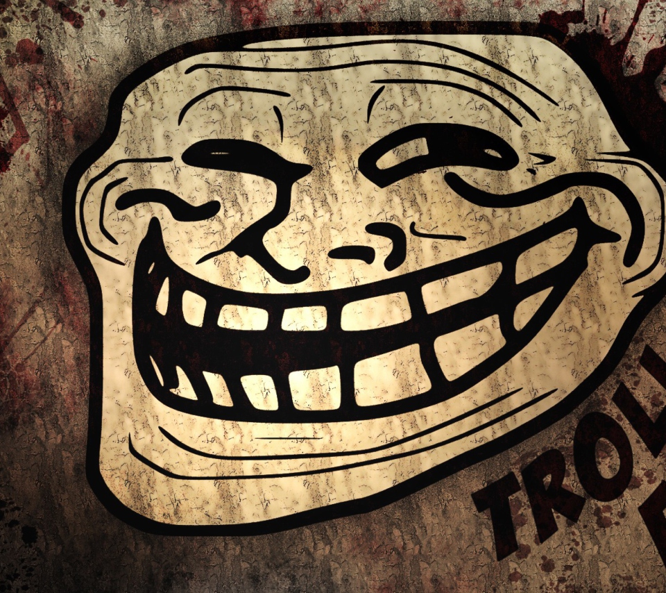 Das Troll Face Wallpaper 960x854