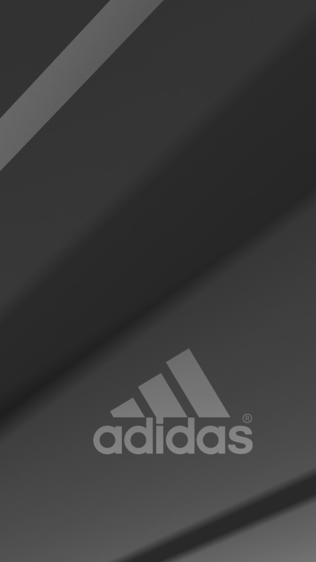 Обои Adidas Grey Logo 1080x1920