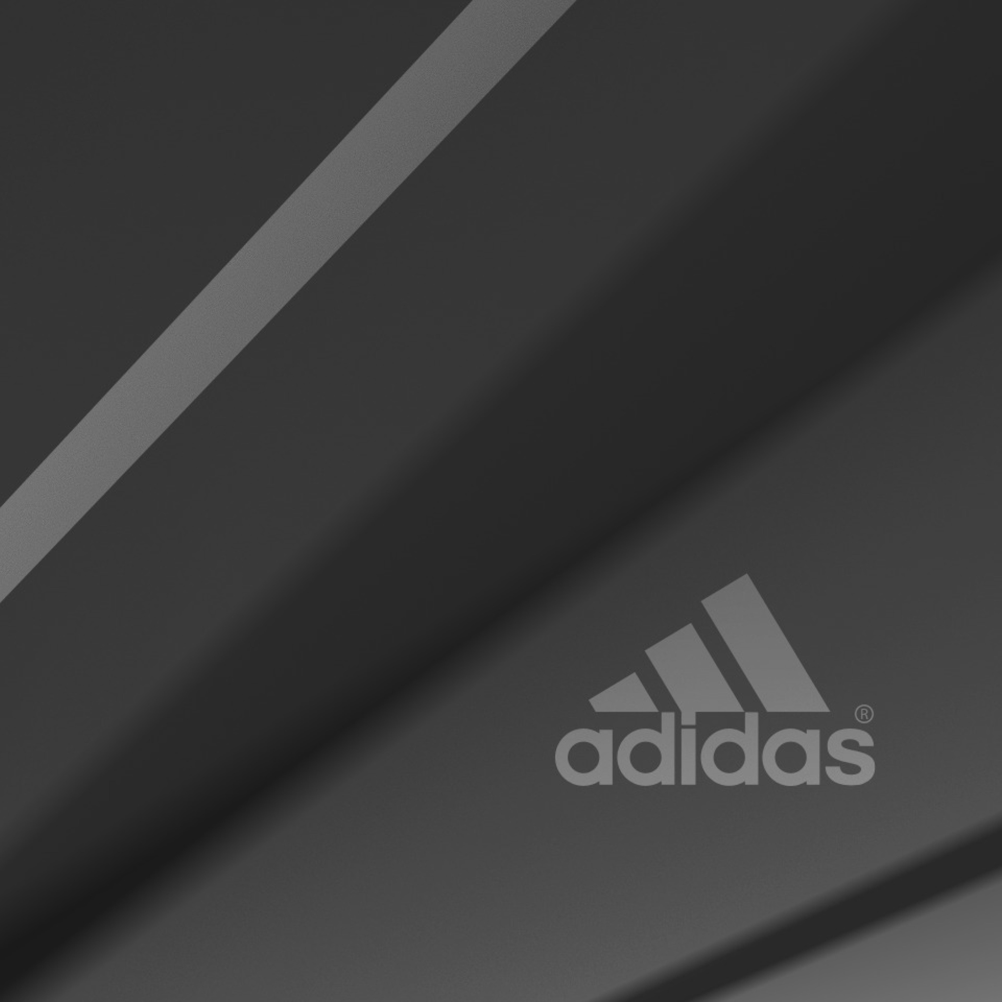 Sfondi Adidas Grey Logo 2048x2048