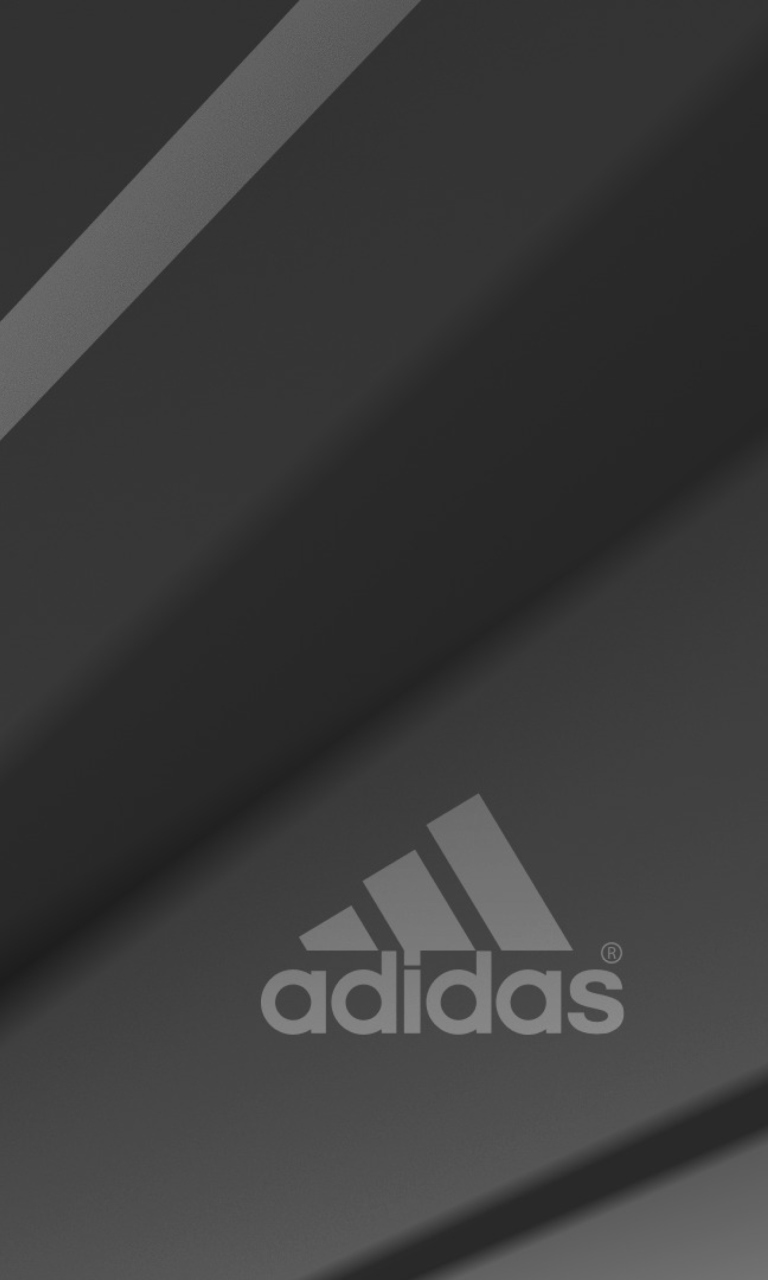 Fondo de pantalla Adidas Grey Logo 768x1280