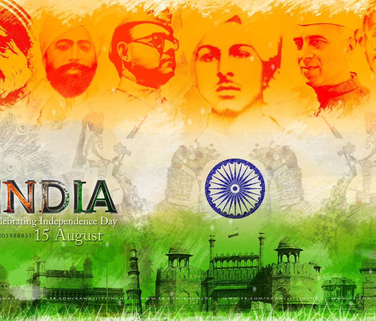 Screenshot №1 pro téma Independence Day India 15 August 1200x1024