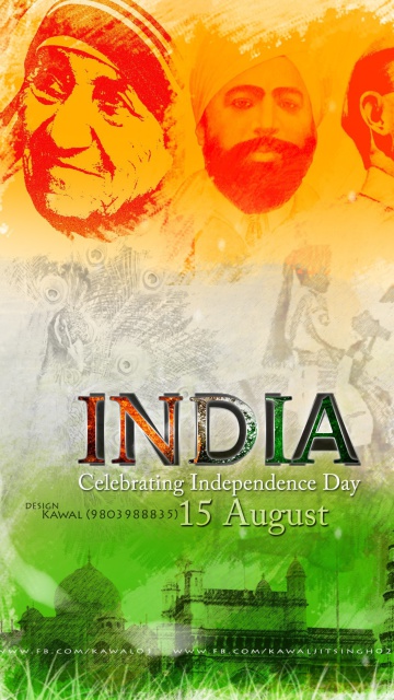 Fondo de pantalla Independence Day India 15 August 360x640