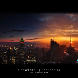 Kostenloses New York Empire State Panorama Wallpaper für iPad Air