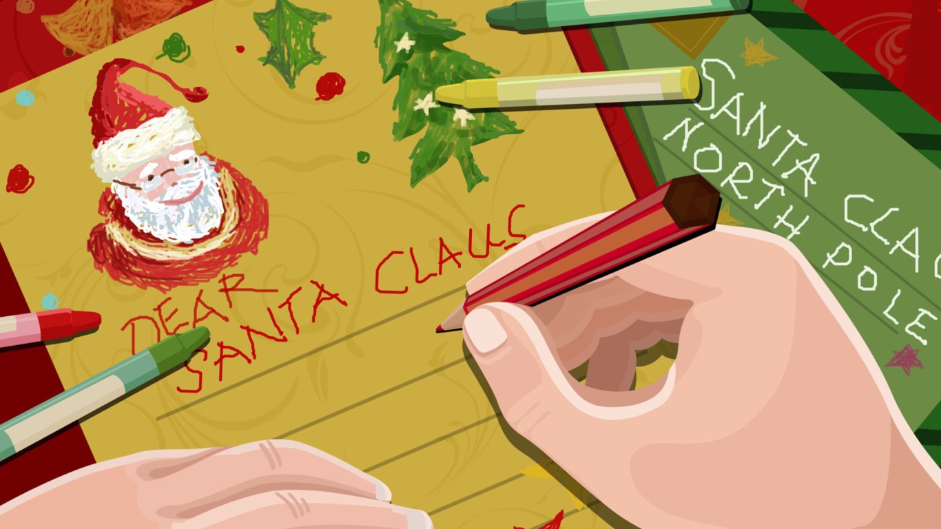Обои Letter For Santa Claus 1366x768