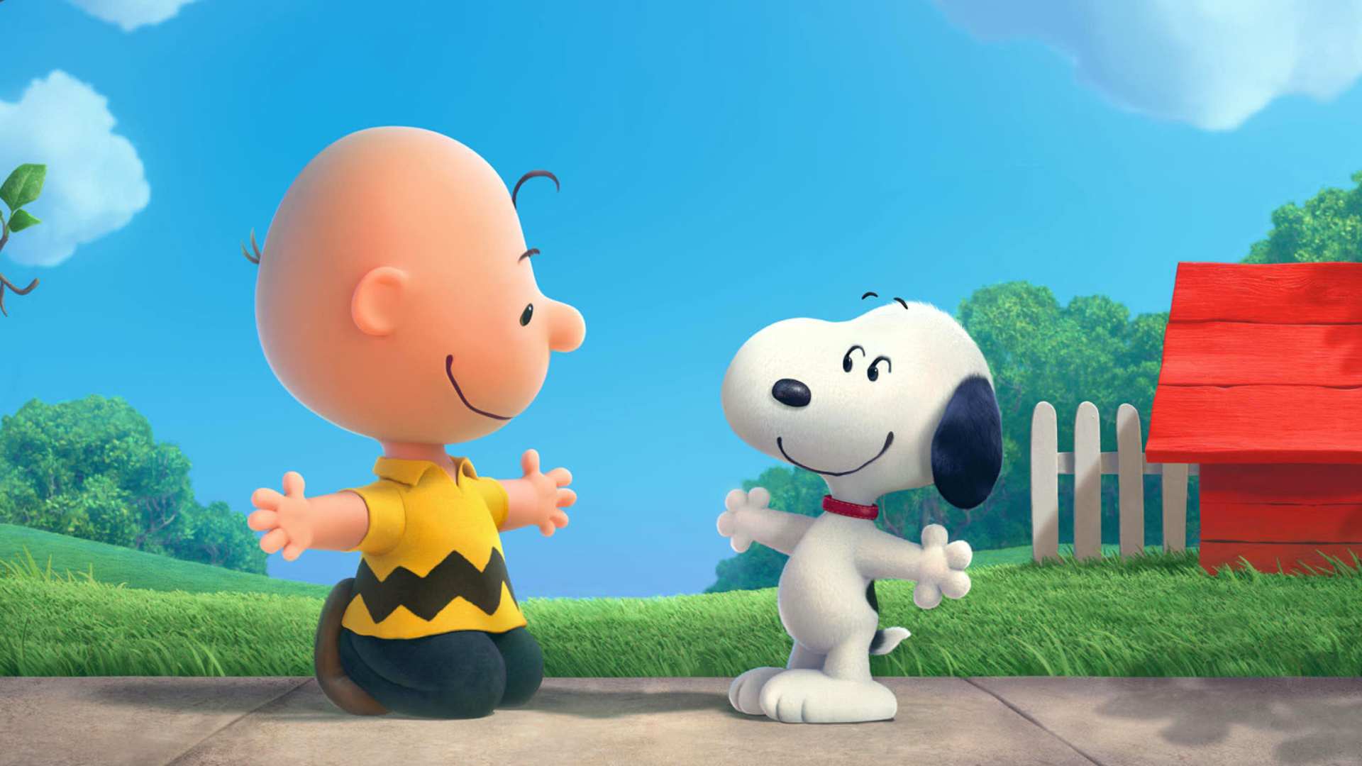 Sfondi The Peanuts Movie with Snoopy and Charlie Brown 1920x1080