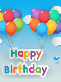 Das Happy Birthday Wallpaper 240x320