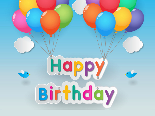 Das Happy Birthday Wallpaper 640x480