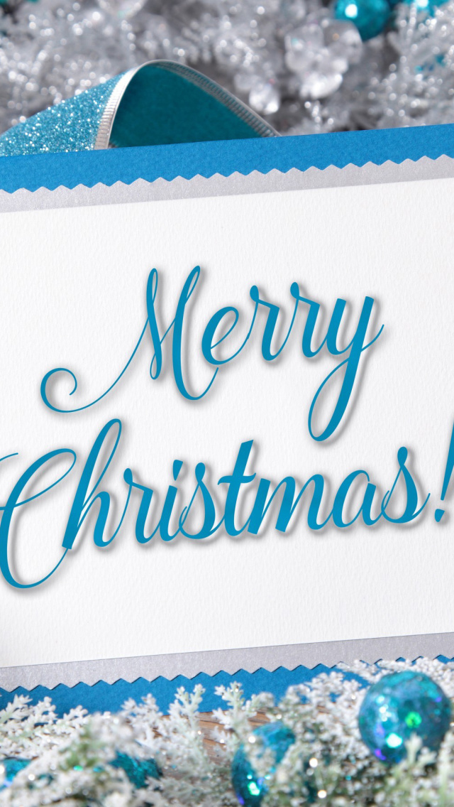 Sfondi Merry Christmas Card 640x1136