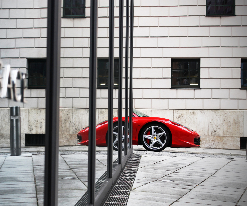 Screenshot №1 pro téma Red Ferrari 458 Italia 960x800