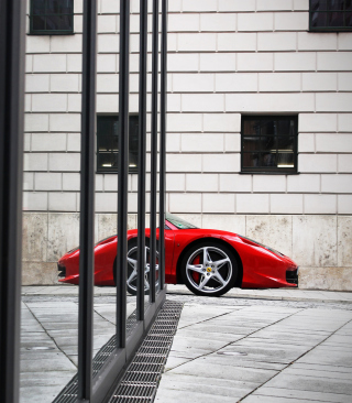 Red Ferrari 458 Italia sfondi gratuiti per 240x320