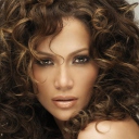 Sfondi Jennifer Lopez With Curly Hair 128x128