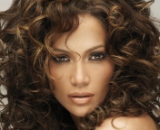 Sfondi Jennifer Lopez With Curly Hair 176x144