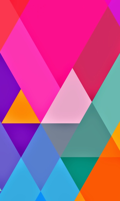 Color Geometry wallpaper 480x800