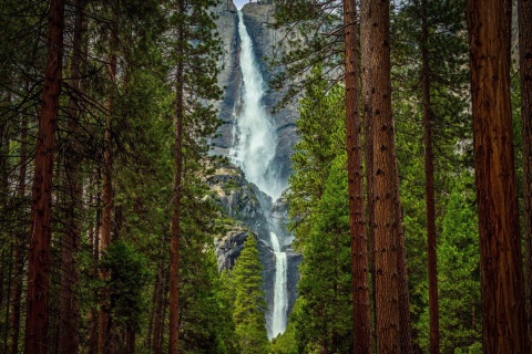 Das Giant waterfall Wallpaper 480x320