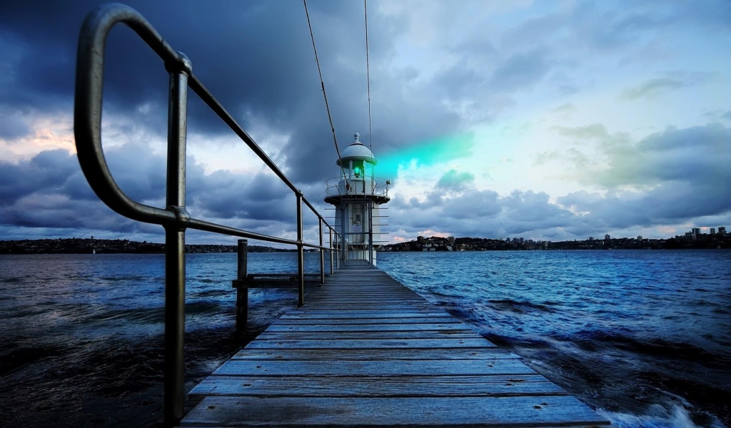 Screenshot №1 pro téma Lighthouse in Denmark 1024x600