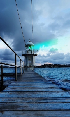 Screenshot №1 pro téma Lighthouse in Denmark 240x400