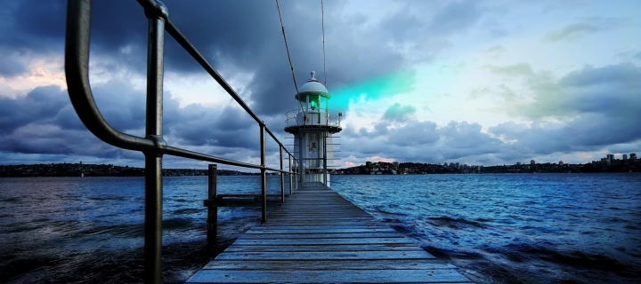 Screenshot №1 pro téma Lighthouse in Denmark 720x320