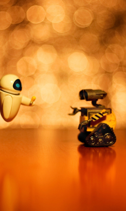 Das Wall E And Eve Wallpaper 480x800