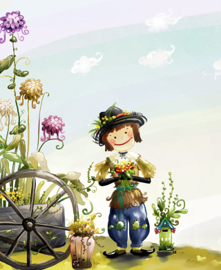 Kostenloses Happy Scarecrow Wallpaper für Nokia C5-03