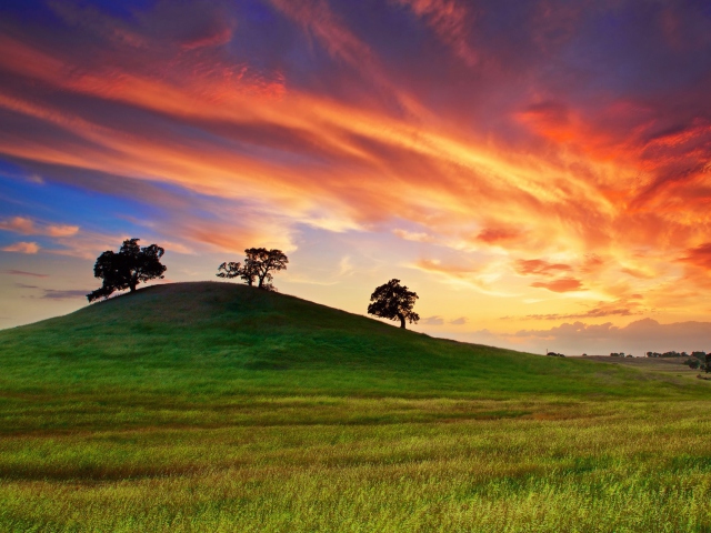Fondo de pantalla Sunset In California 640x480