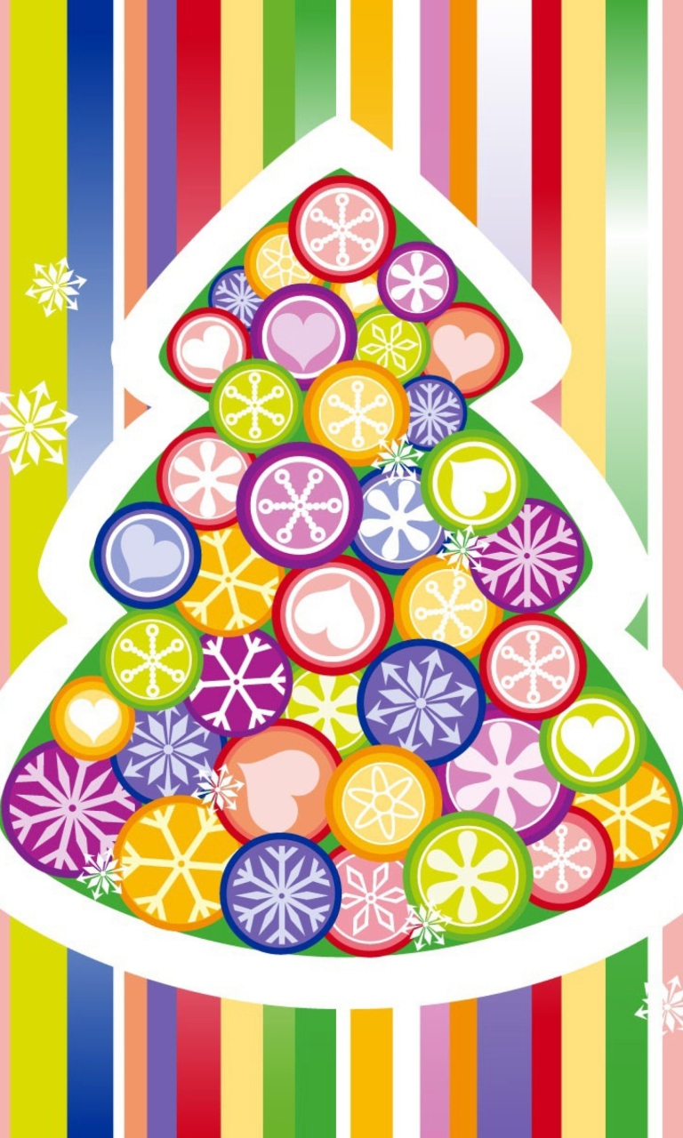 Colorful Christmas Tree screenshot #1 768x1280