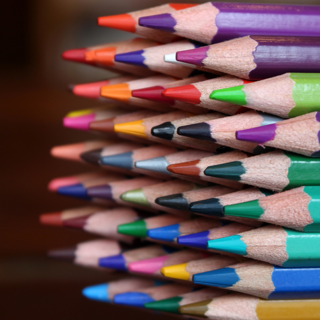Crayola Colored Pencils wallpaper 1024x1024