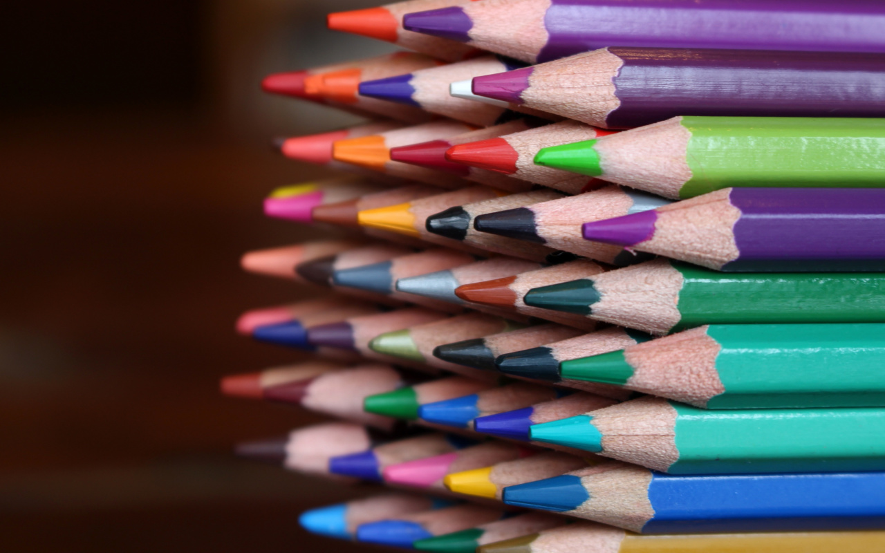 Das Crayola Colored Pencils Wallpaper 1280x800
