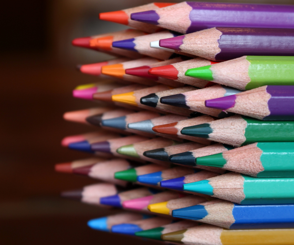 Обои Crayola Colored Pencils 960x800