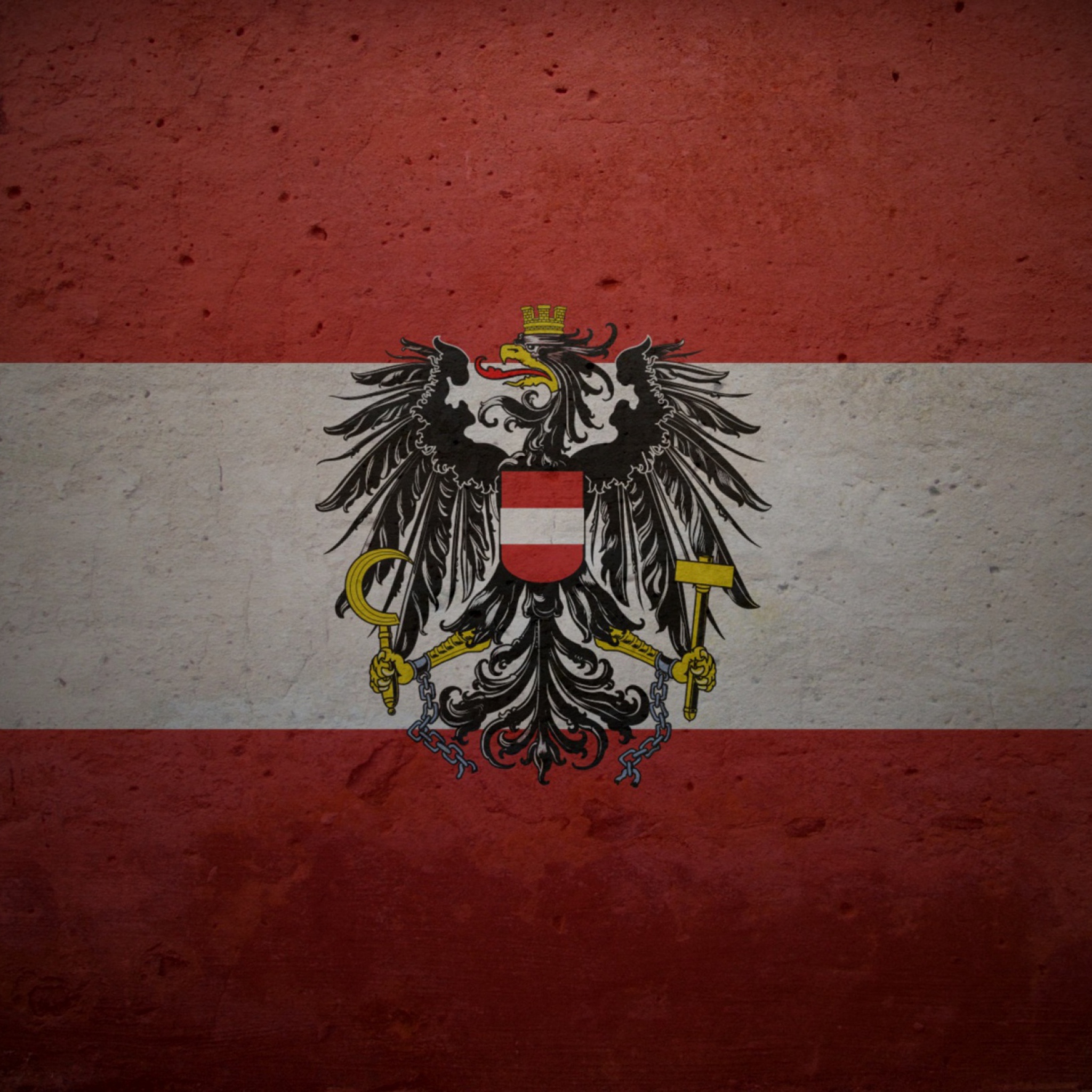 Обои Austrian Flag 2048x2048