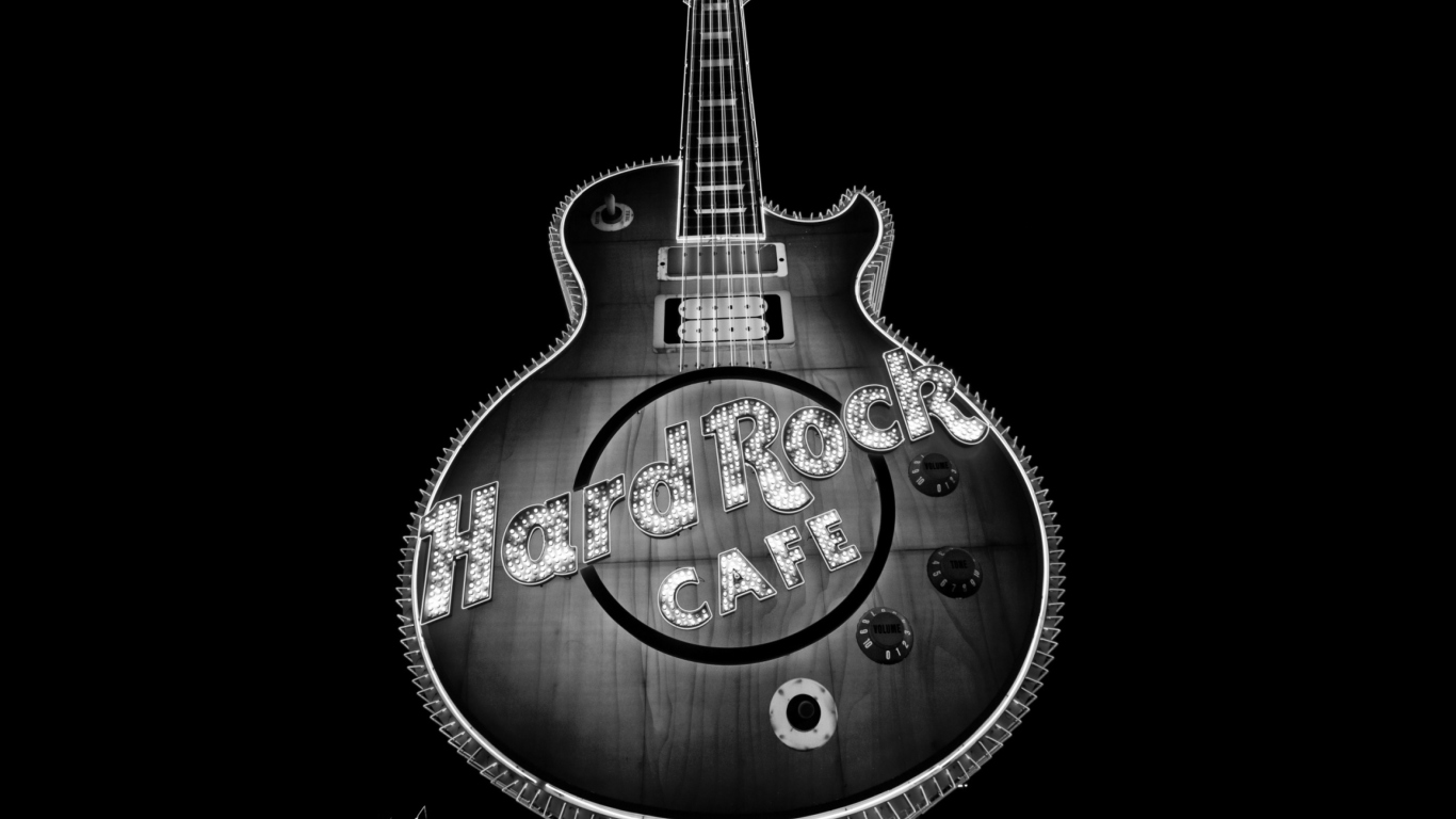 Fondo de pantalla Hard Rock Cafe Las Vegas 1366x768