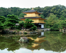 Sfondi House On River In Japan 220x176