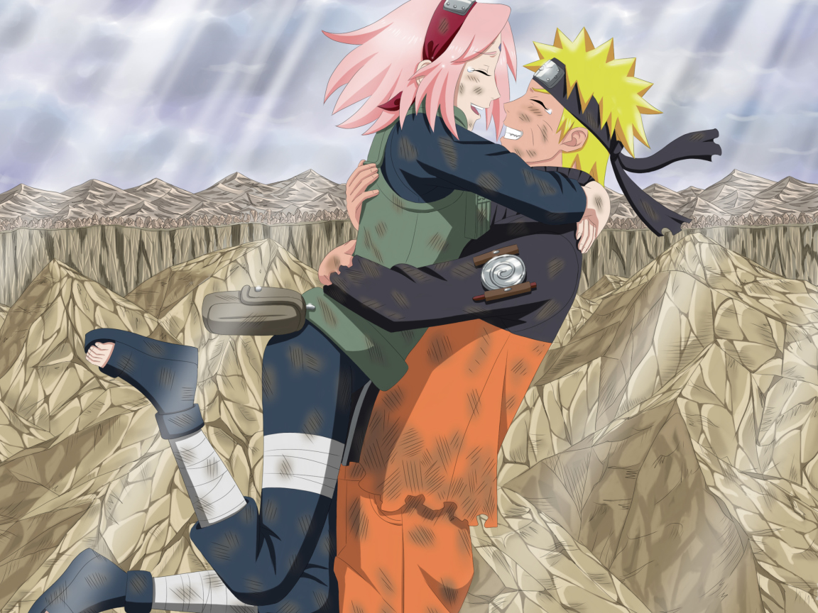 Screenshot №1 pro téma Uzumaki Naruto And Sakura 1152x864