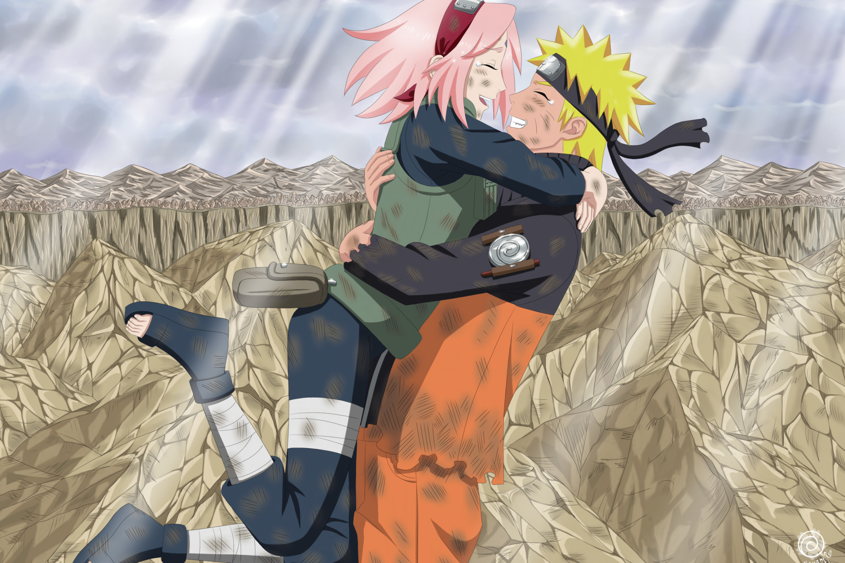Screenshot №1 pro téma Uzumaki Naruto And Sakura 2880x1920