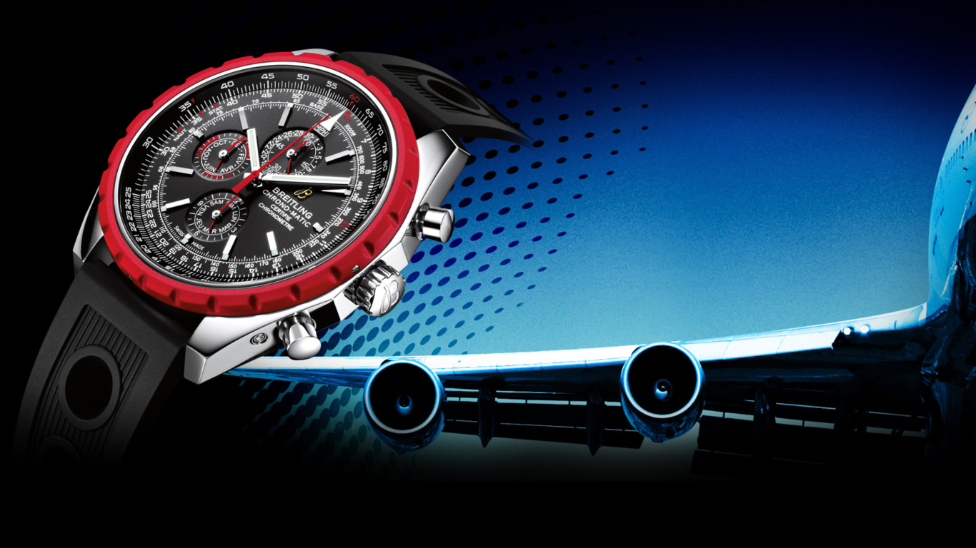 Screenshot №1 pro téma Breitling Chrono Matic Watches 1366x768