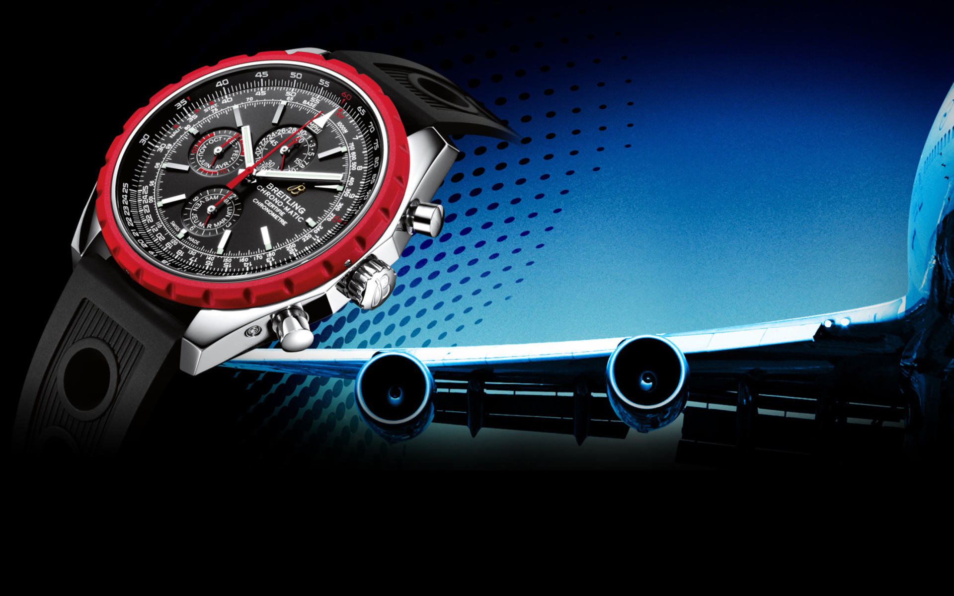 Screenshot №1 pro téma Breitling Chrono Matic Watches 1920x1200