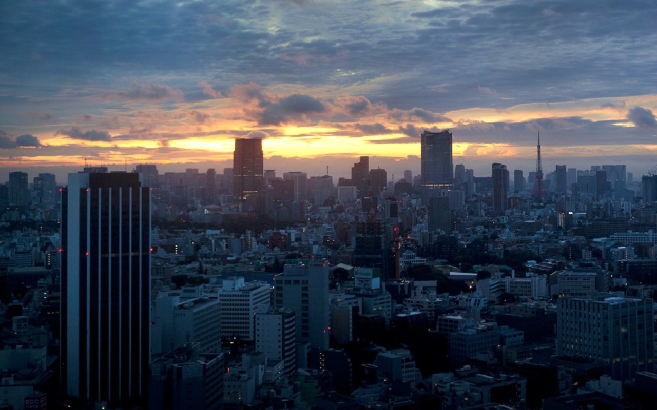 Fondo de pantalla Tokyo Sky 1280x800