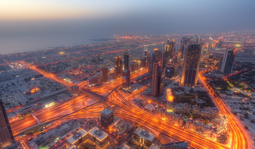 Screenshot №1 pro téma Dubai City Lights 1024x600
