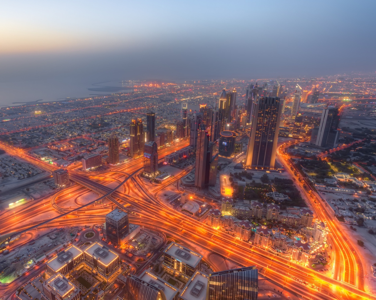 Screenshot №1 pro téma Dubai City Lights 1280x1024