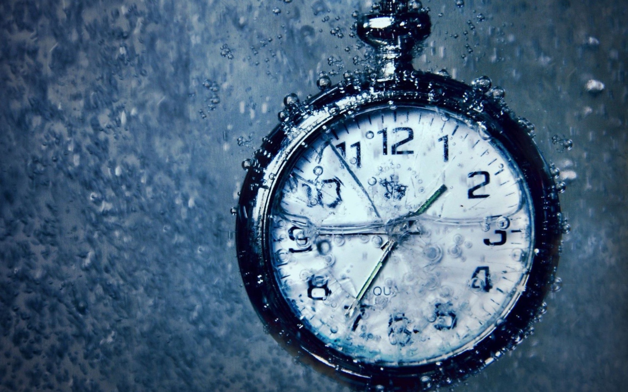 Sfondi Frozen Time Clock 1280x800