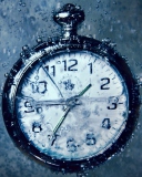 Frozen Time Clock wallpaper 128x160
