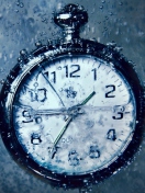 Frozen Time Clock wallpaper 132x176
