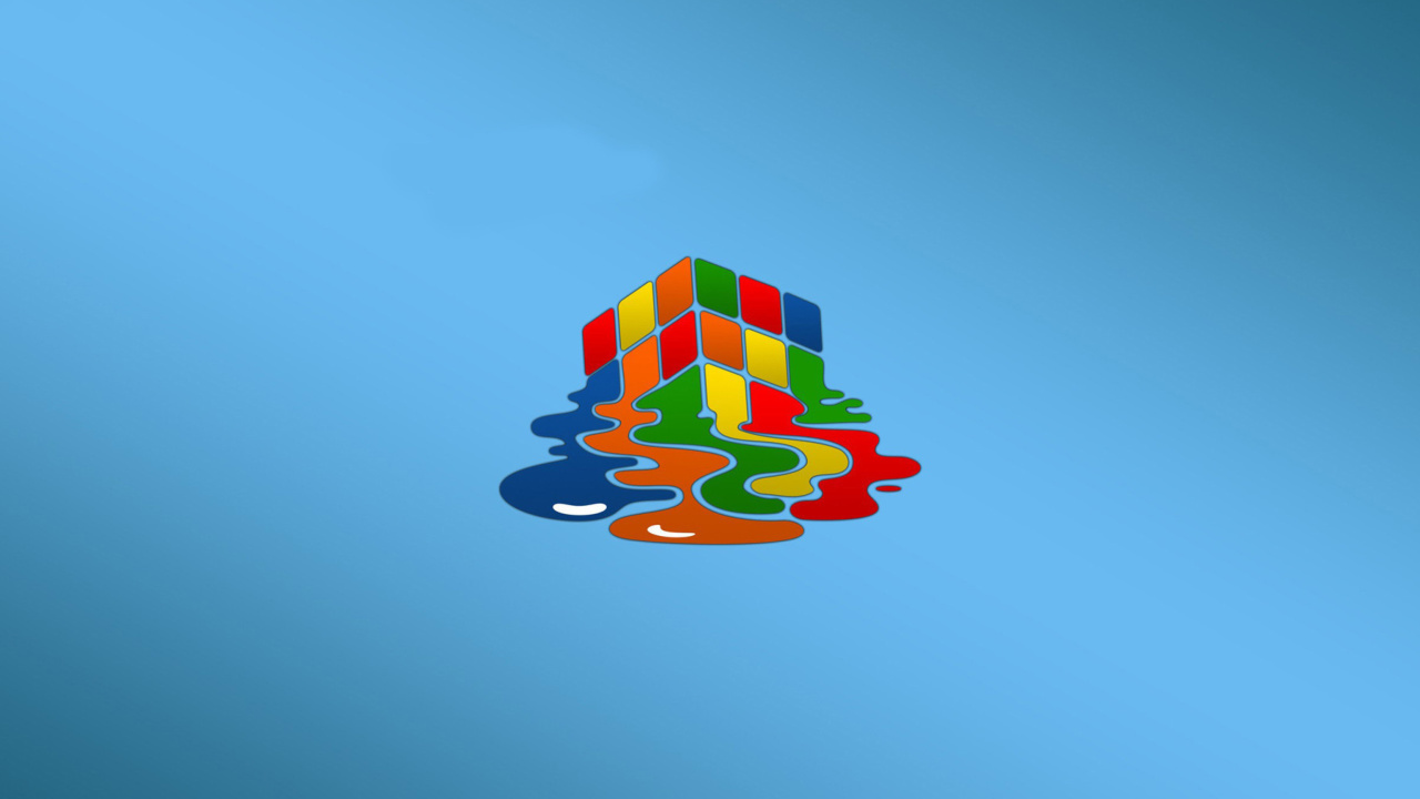 Обои Rubiks cube puzzle 1280x720